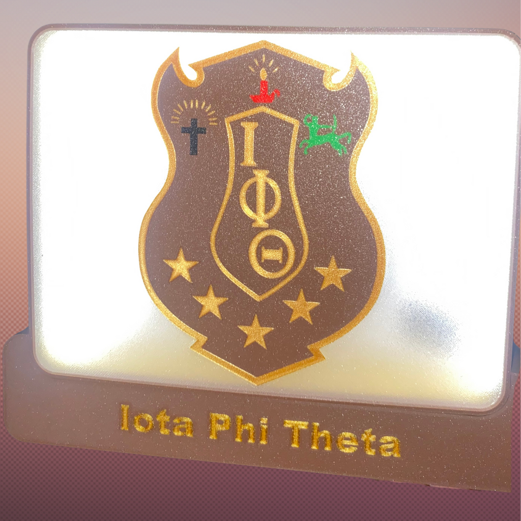 Iota Phi Theta Lightbox with NFC | Custom Greek Light Box | Iota Phi Theta Gift | Divine Nine Decor | Fraternity LED Sign